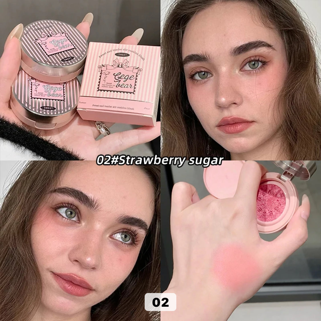 Gege Bear cushion liquid blush for cheek