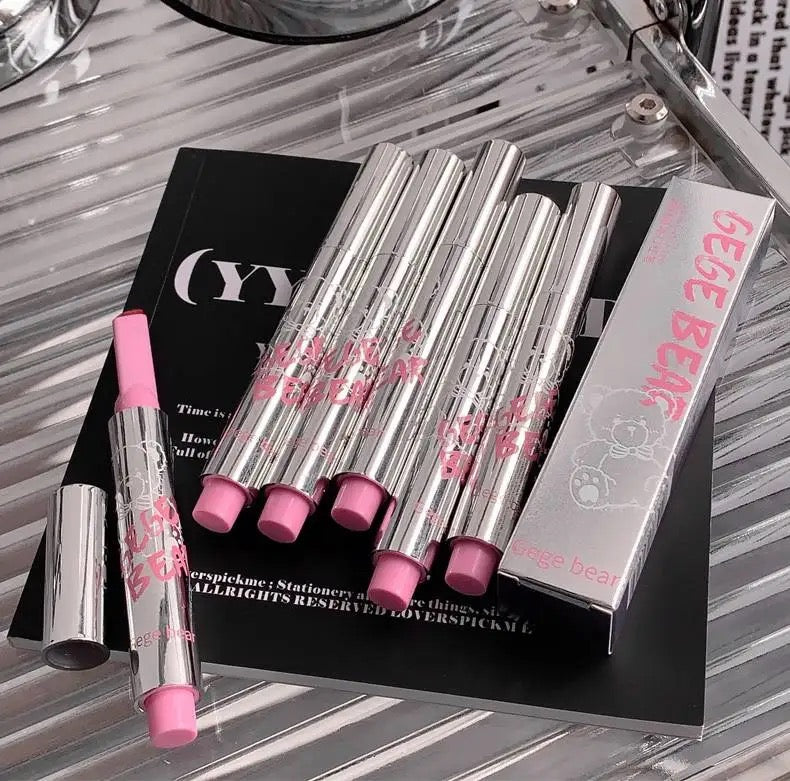 Gege Bear Moisturizing heart shaped Lipstick Pencil Lip Gloss